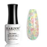 RARJSM Glitter Gel Rosa: brillo suave para un acabado elegante en casa