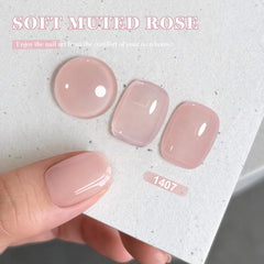 RARJSM nude gel polish ideal for a refined French manicure.