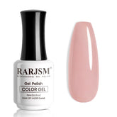 RARJSM nude gel nail polish in gray mauve pink for a natural nude look