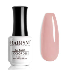 RARJSM nude gel nail polish in gray mauve pink for a natural nude look