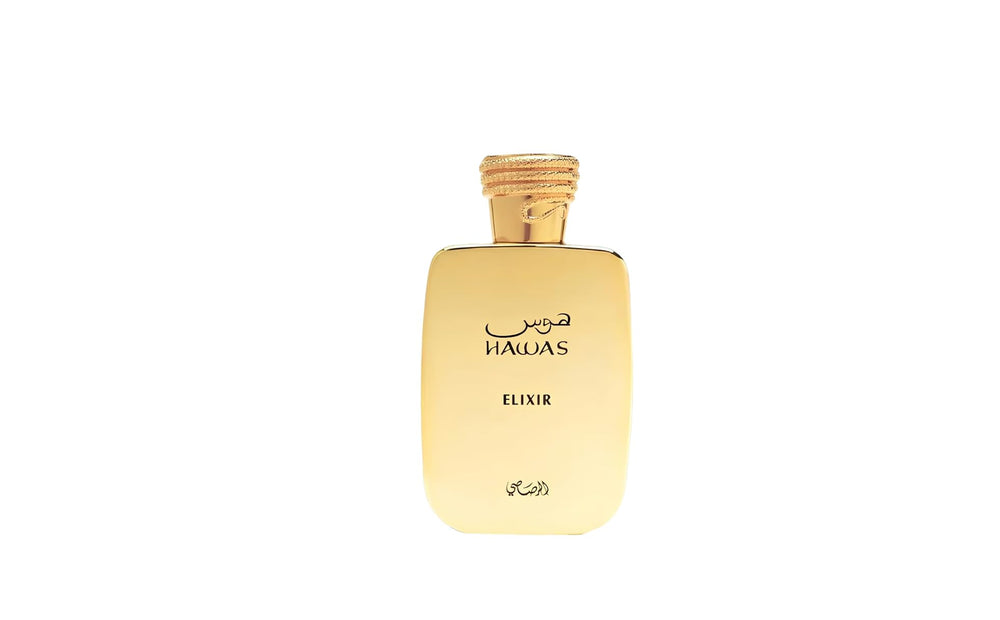 RASASI Hawas Elixir bottle front view highlighting a bold aroma for everyday wear