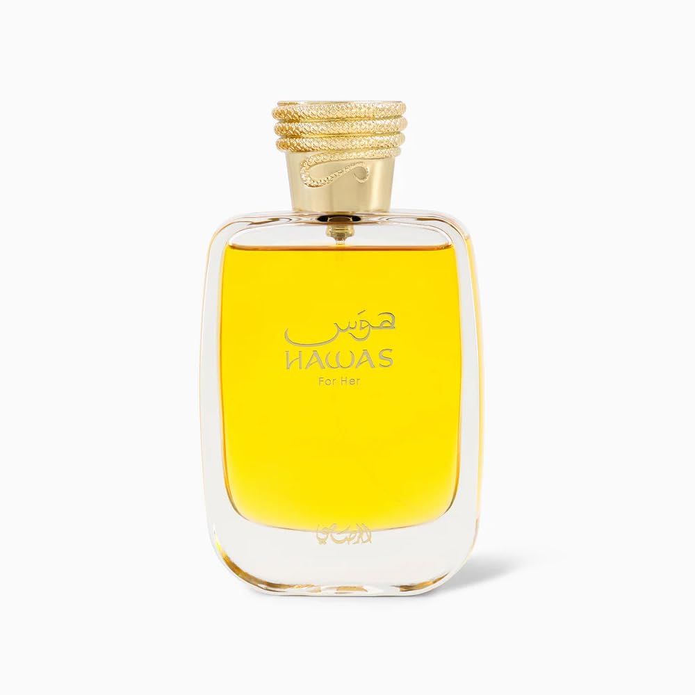 RASASI Hawas for Her bottle front highlighting premium daily fragrance design