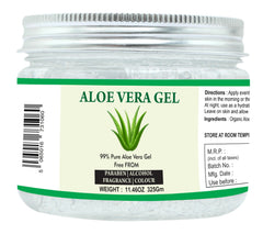 Raslok Aloe Vera Gel en botella, hidratación duradera para piel y cabello.