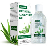Raslok Aloe Vera Gel para piel hidratada y suave, uso diario.