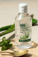 Textura liviana de Raslok Aloe Vera Gel para rápida absorción.