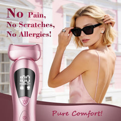Rategist 3-in-1 body razor head enables easy shaving of legs, underarms, and bikini line.