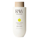 RAW SUGAR Energizer Limón Cítrico, botella visible para una ducha refrescante