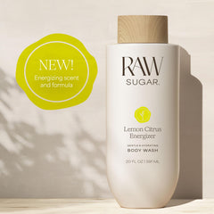 Etiqueta del gel energizante RAW SUGAR con aroma cítrico