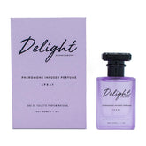RawChemistry Delight bottle front view, elegant design for daily wear.