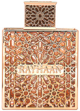 Rayhaan Divine bottle front view highlights premium design and lasting fragrance.