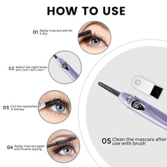 Lilac-silver body with heat-insulated teeth protects skin during curling