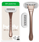 Razeco Pro plastic free razor heads ready for precise grooming and replacement.