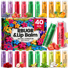 RBUGR set de bálsamos labiales con 12 sabores para cuidado diario.