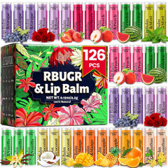 RBUGR lip balm bulk pack with 12 flavors for versatile daily use
