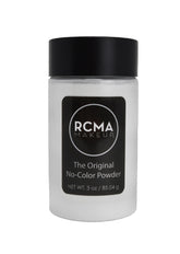 RCMA No Color Powder en aplicación facial para fijar maquillaje
