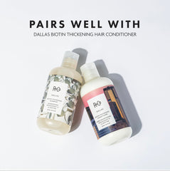 R+Co Dallas thermal protection shot communicates heat resistance during styling