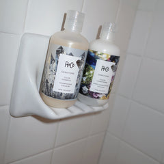 Healthy shine emerges when using Gemstone Color Shampoo with UV protection during rinse.