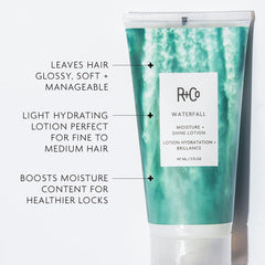 R+Co Waterfall bottle with pump for easy, controlled application