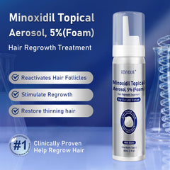 RDVHDLW beard growth minoxidil foam application on facial hair
