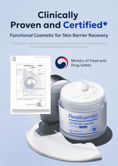 Real Barrier Extreme Cream highlights omega ceramide technology for barrier support.