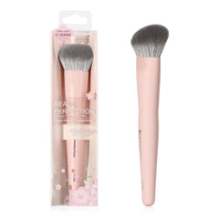 Real Perfection Contoured Foundation Brush angle shot for seamless blending.