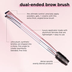 Real Techniques brow spoolie closeup for quick brush-through