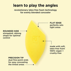 Real Techniques Miracle Concealer Sponge detail for nose-area and tight spots.