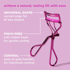 Real Techniques Miracle Eyelash Curler pinch-free curve supports gentle curling for all eye shapes