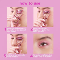 Real Techniques Miracle Eyelash Curler travel-size design for on-the-go use