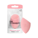 Real Techniques Miracle Powder Sponge flat edge for precise product packing.
