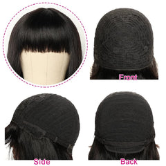 Rebasar adjustable cap wig fits different head sizes comfortably.