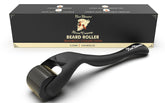 Red-Blooded Beard Derma Roller box shows premium packaging for at-home grooming.