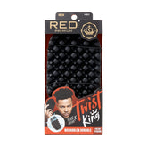 Red by Kiss Bowwow Twist King brush with ergonomic grip for precise Afro curl styling.