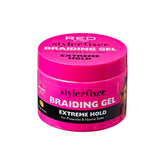 Red by Kiss Braiding Gel Extreme Hold bottle delivering strong control