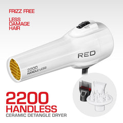 Red by Kiss ceramic tourmaline technology enables fast drying and smoother results.