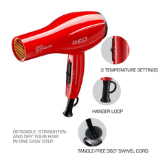 Red by Kiss Double-Layer Pik for efficient detangling glide.