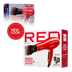 Red by Kiss Detangler Pik (single-layer) for knot-free detangling.