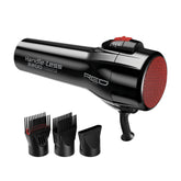 Red by Kiss Handle-Less 2200W dryer front view showing powerful airflow and sleek design.