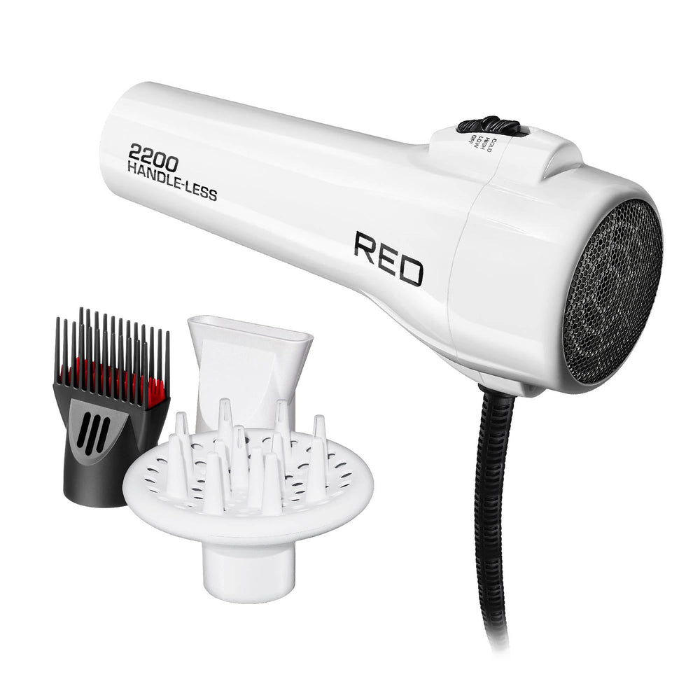 Red by Kiss handleless grip supports comfortable styling from any angle.