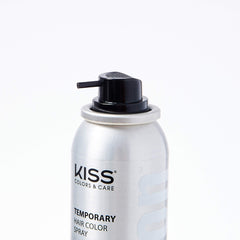 Red by Kiss Kiss Gray Hair Concealer being applied for instant color coverage.