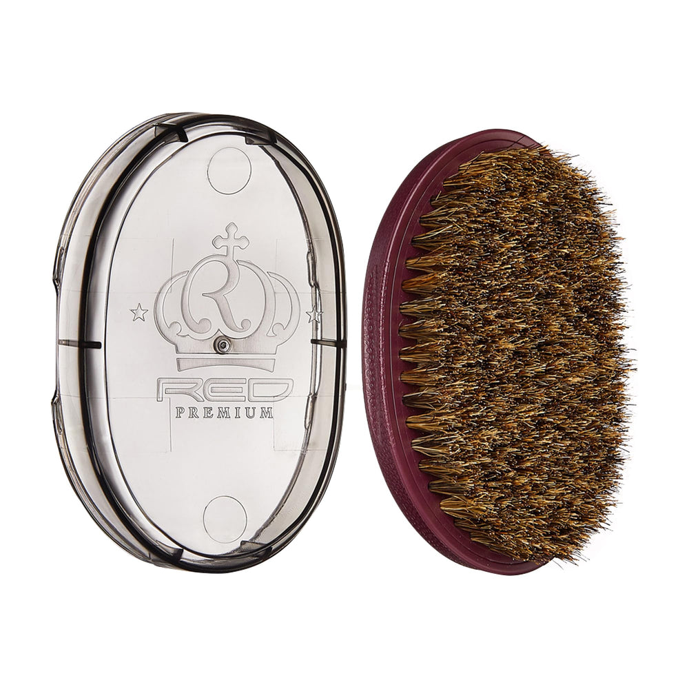 Red by Kiss Pocket Wave Bow Wow Brush with soft bristles for deep waves
