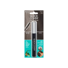 RED by Kiss Quick Cover mascara bottle; instant gray root concealment for natural look.