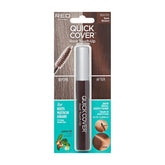 RED by Kiss Quick Cover Root Touch Up Rescue bottle showing natural gray concealment in Dark Brown.