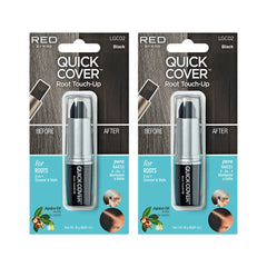 Red by Kiss Quick Cover Root Touch Up Stick black provides fast root coverage