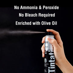 Tintation Color Spray shows no flaking or transfer after application.
