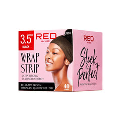 Red by Kiss ultra-strong strip close-up showing white wrap for secure hold.