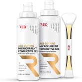 RED Medical Supplies Age-Defying gel bottle front for smooth microcurrent glide.