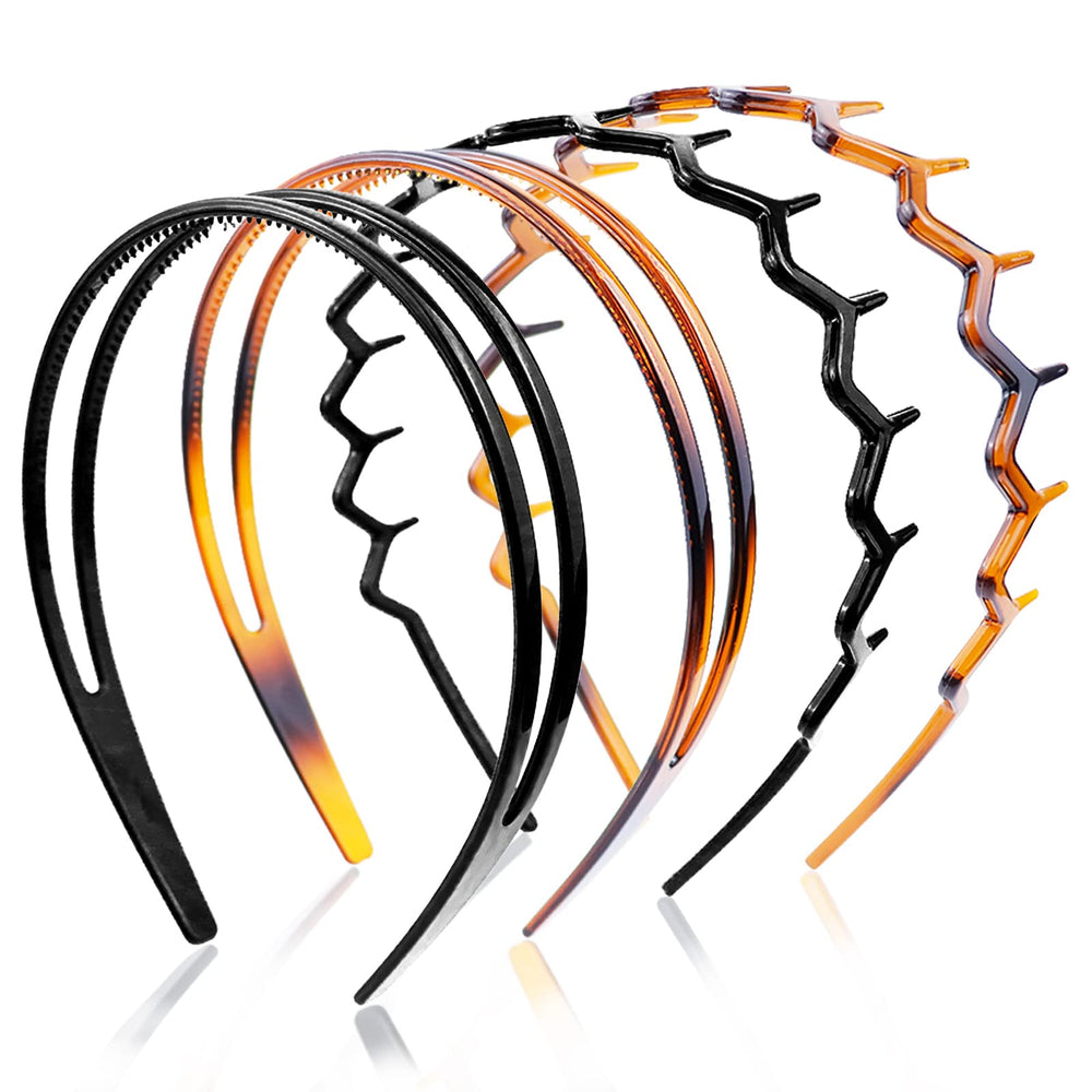 Redanha double-row headband in black, secure grip for all-day wear