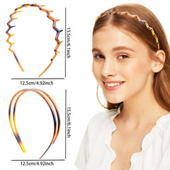 Redanha zigzag headband in black, chic look with secure hold