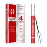 Redcool Lash Serum bottle with gold finish on a vanity, premium lash care